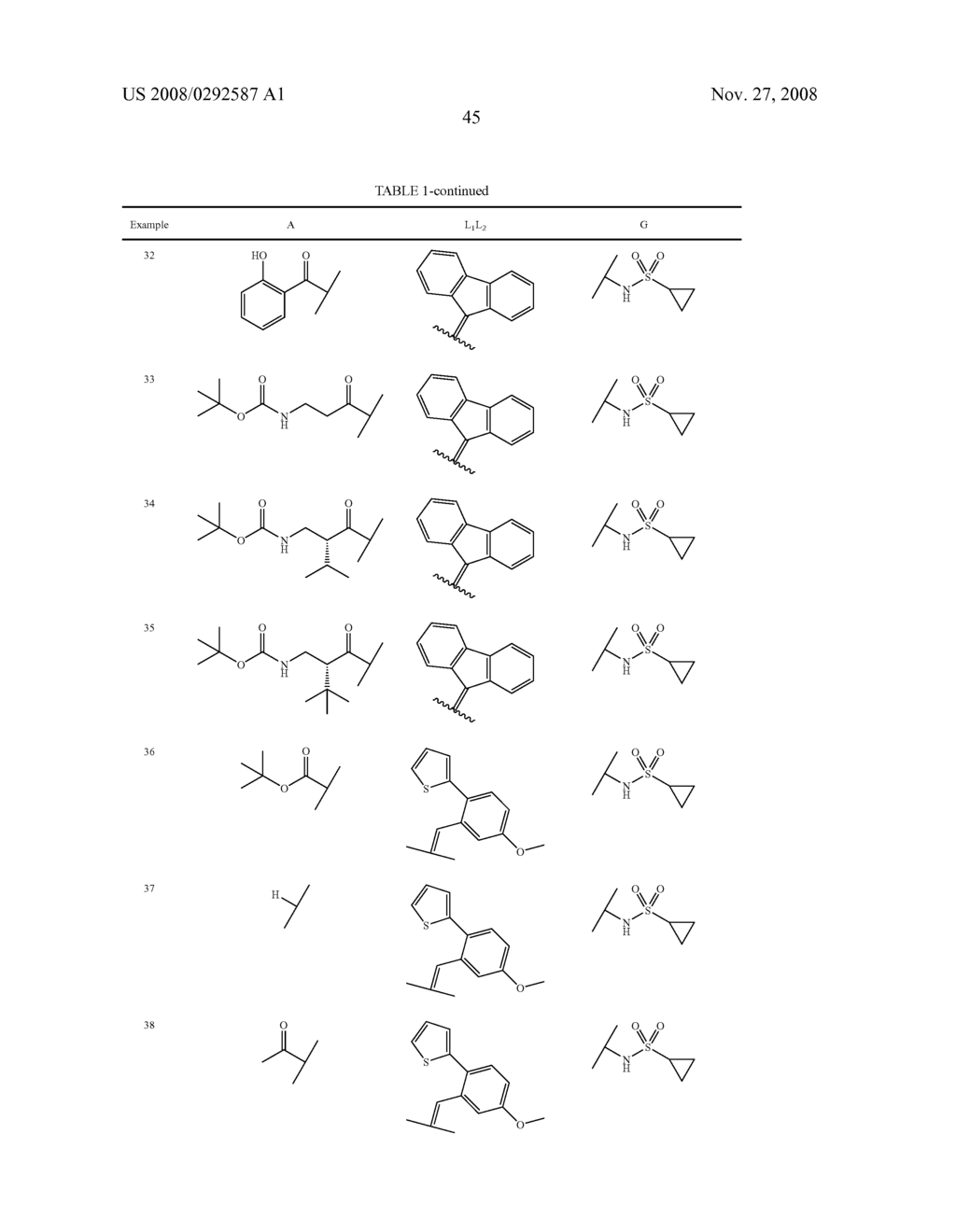 OXIMYL DIPEPTIDE HEPATITIS C PROTEASE INHIBITORS - diagram, schematic, and image 46