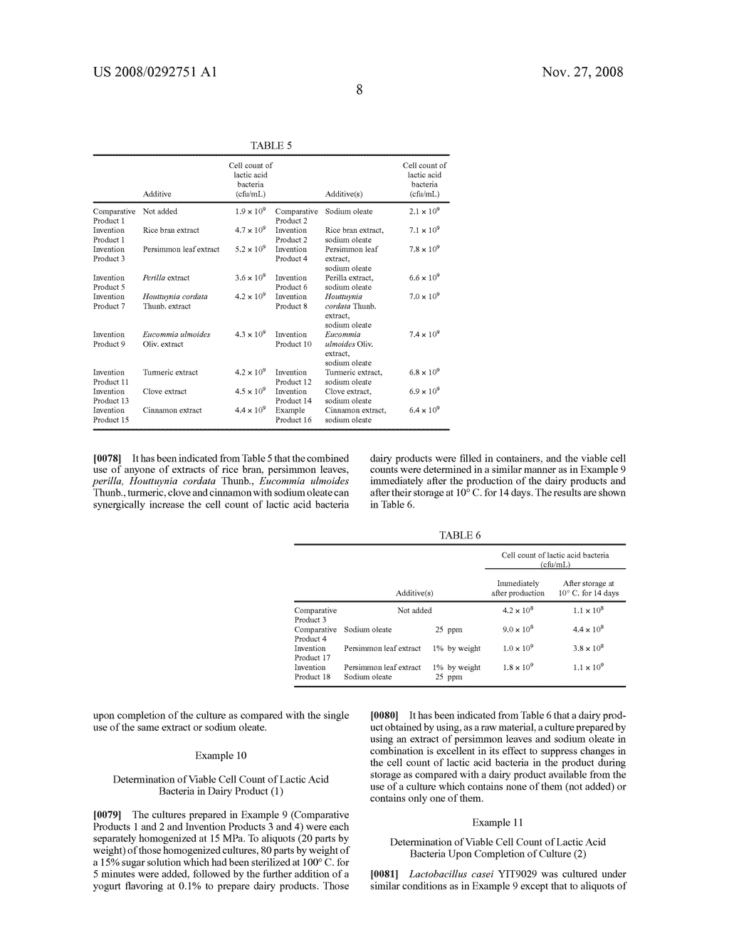 Lactic Acid Bacteria Fermented Substance and Fermented Milk Food Product Containing the Same - diagram, schematic, and image 09