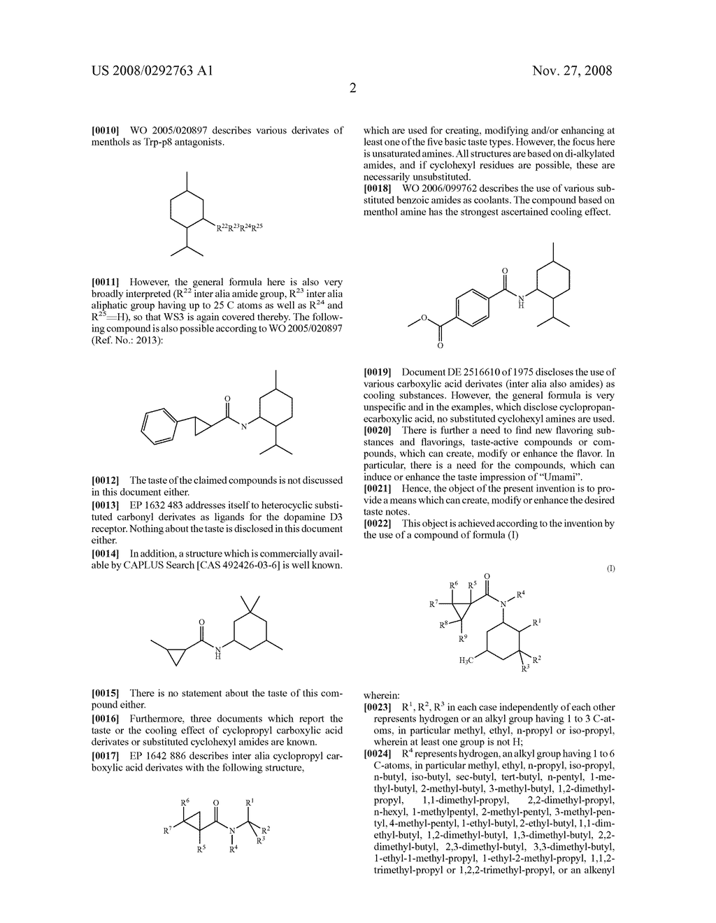 Substituted Cyclopropanecarboxylic acid (3-methyl-cyclohexyl)amide as flavoring substance - diagram, schematic, and image 04