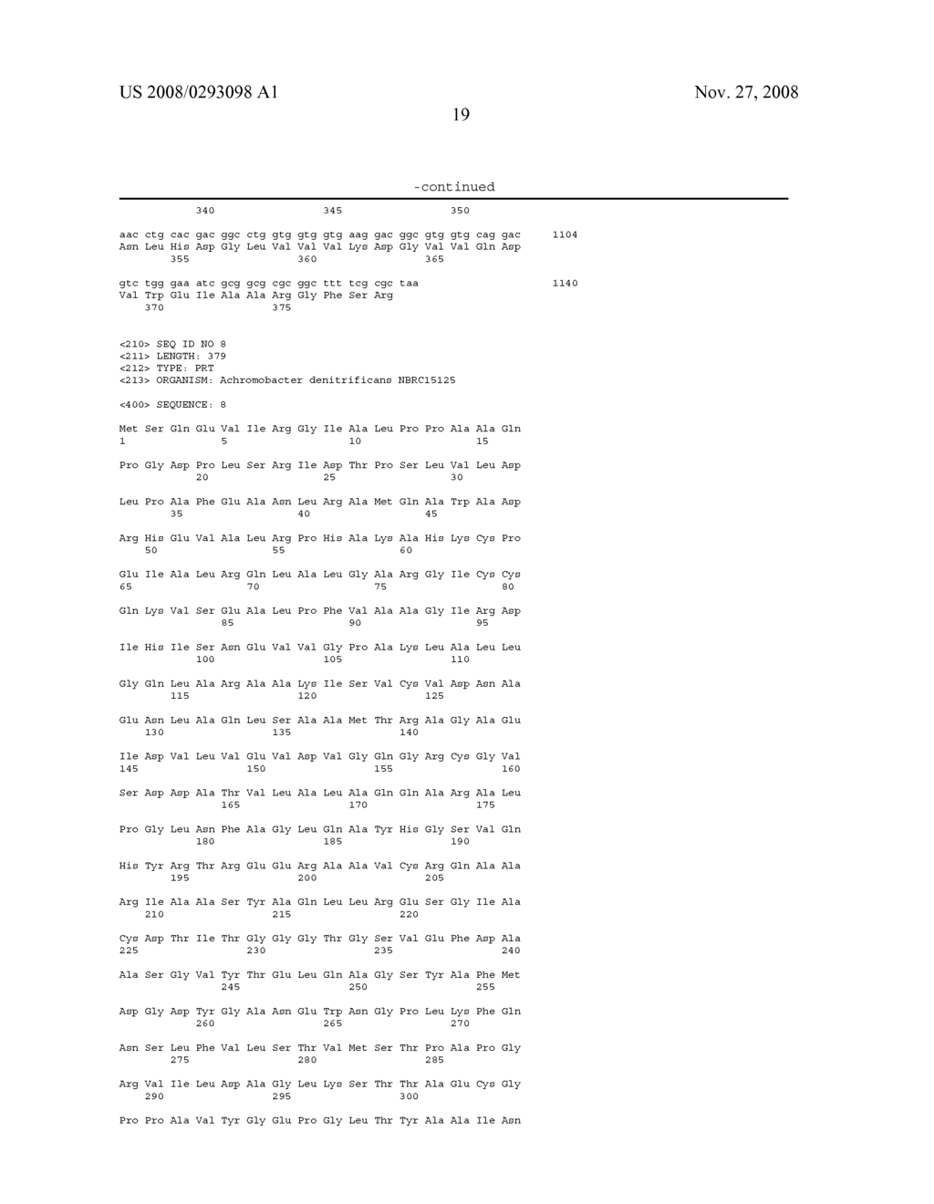 Dna Encoding Novel Enzyme Having D-Serine Synthase Activity, Method of Producing the Enzyme and Method of Producing D-Serine by Using the Same - diagram, schematic, and image 22