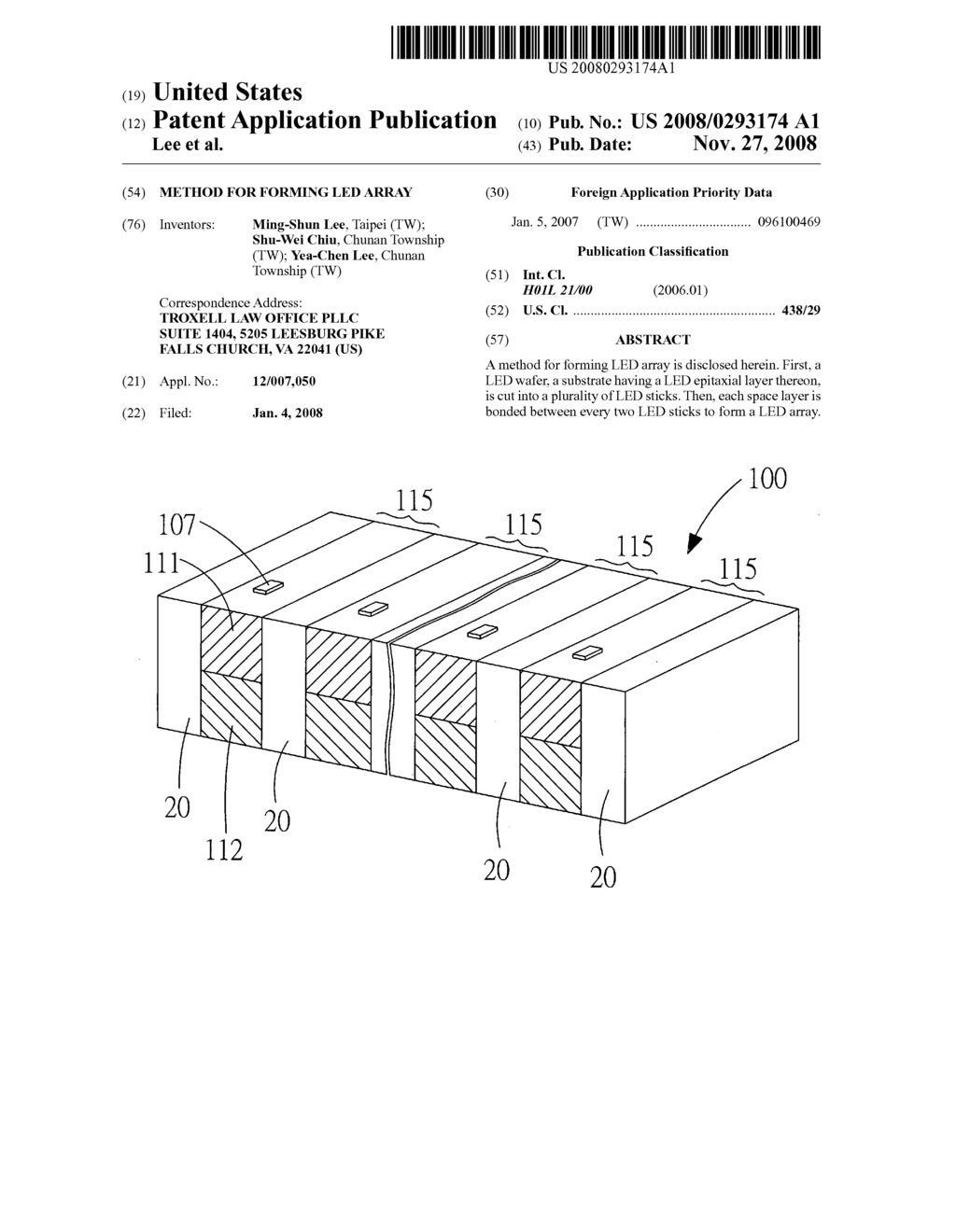 Method for forming LED array - diagram, schematic, and image 01