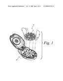 Contact connector assembly for a sensor-dispensing instrument diagram and image