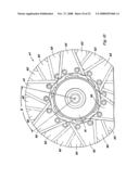 Knife blade covers for a rotary chopper element of an integral chopper assembly of a combine harvester for converting the integral chopper assembly to a beater construction diagram and image