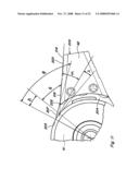 Knife blade covers for a rotary chopper element of an integral chopper assembly of a combine harvester for converting the integral chopper assembly to a beater construction diagram and image