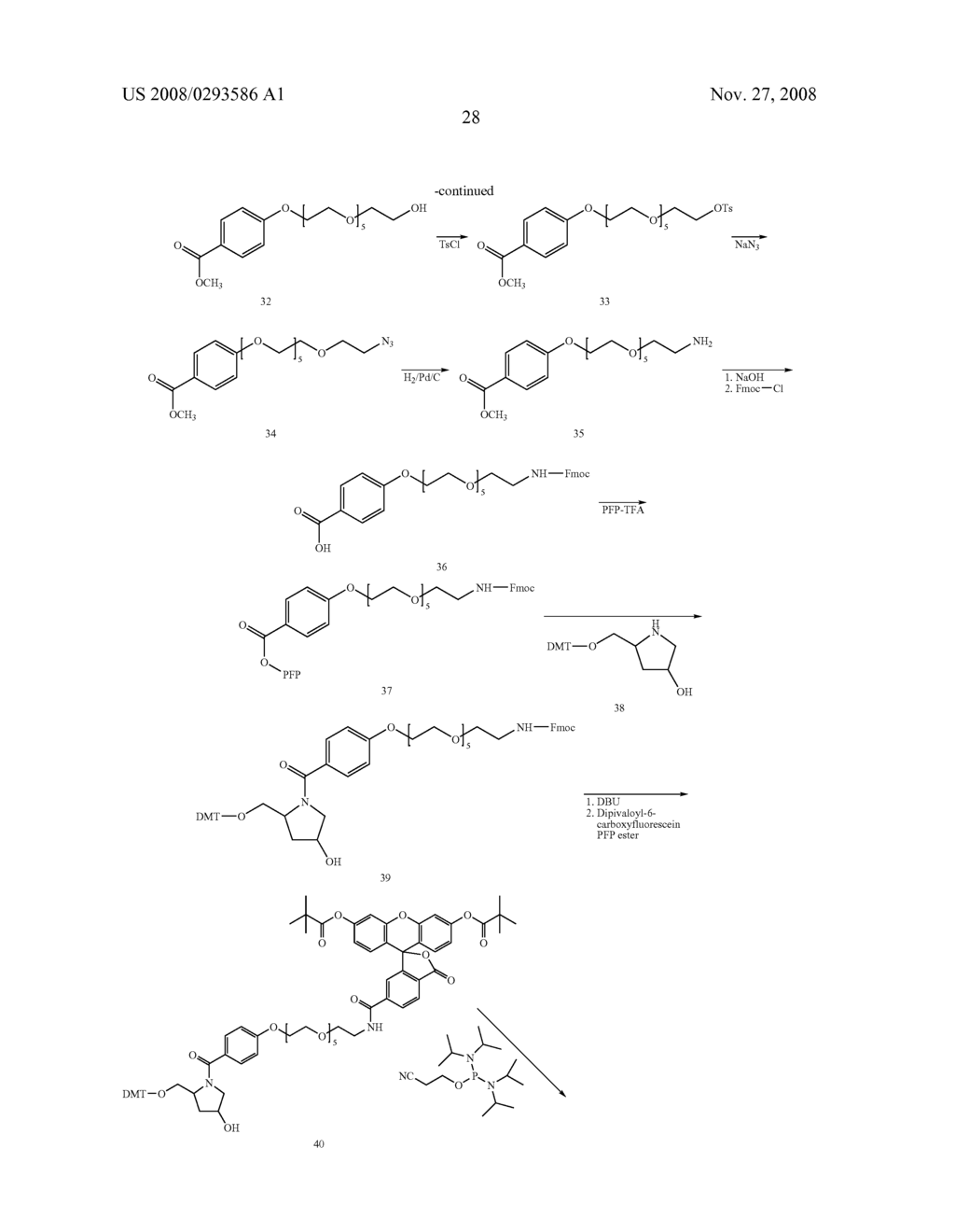 FLUORESCENT PROBES FOR DNA DETECTION BY HYBRIDIZATION WITH IMPROVED SENSITIVITY AND LOW BACKGROUND - diagram, schematic, and image 35