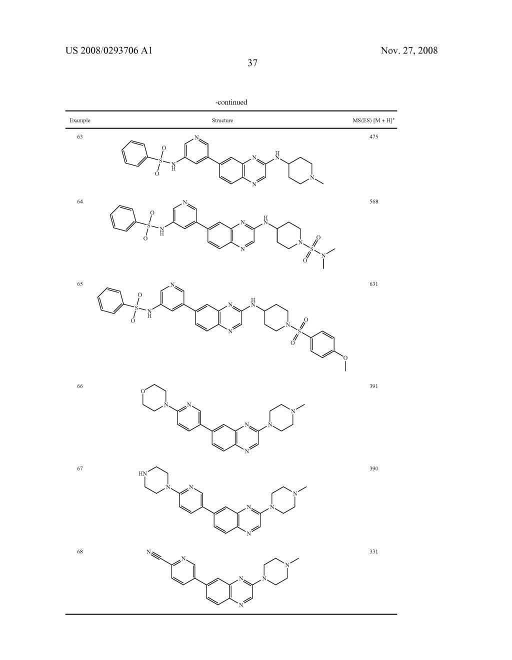 QUINOXALINE DERIVATIVES AS PI3 KINASE INHIBITORS - diagram, schematic, and image 38