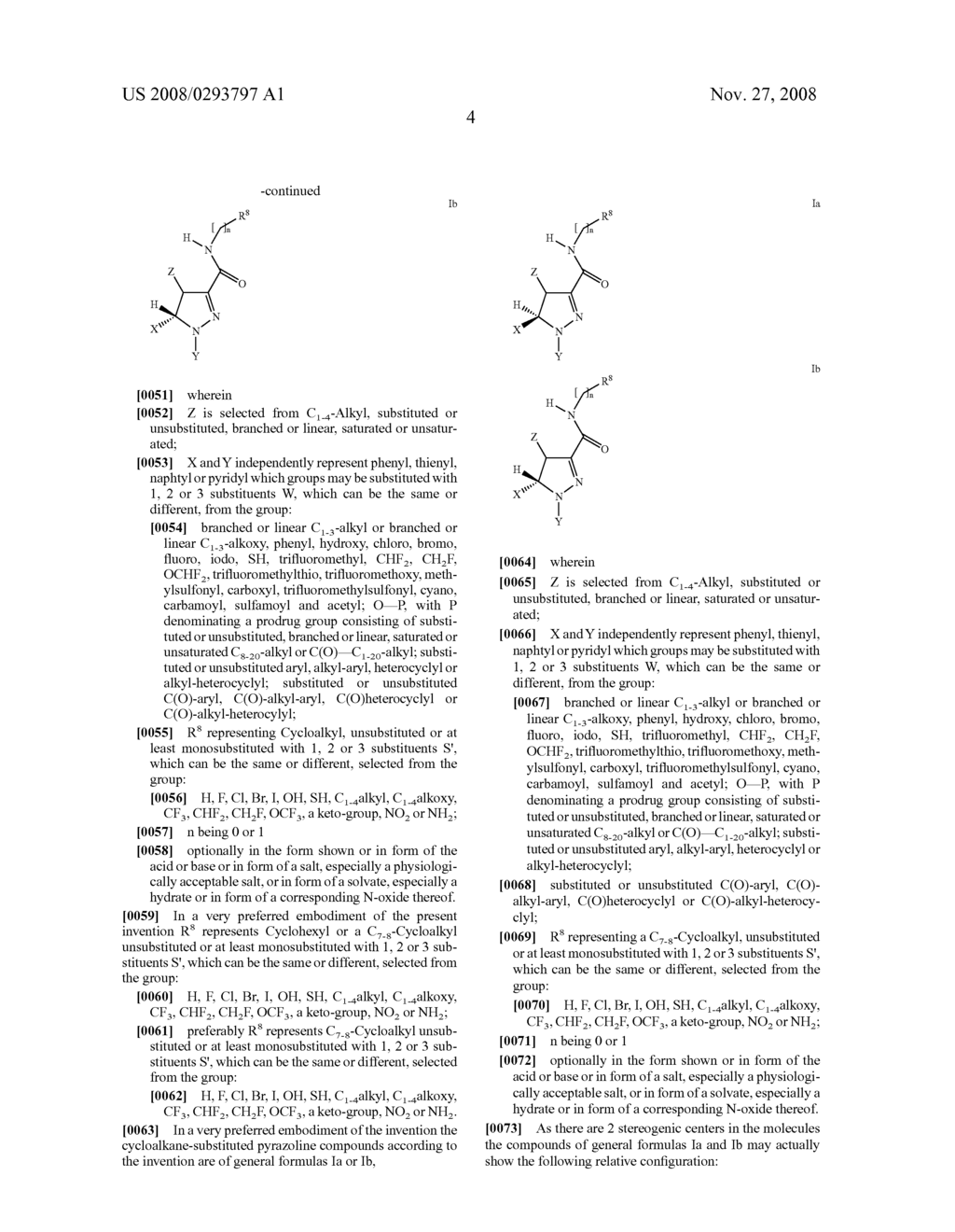 Cycloalkane-Substituted Pyrazoline Derivatives, Their Preparation and Use as Medicaments - diagram, schematic, and image 05