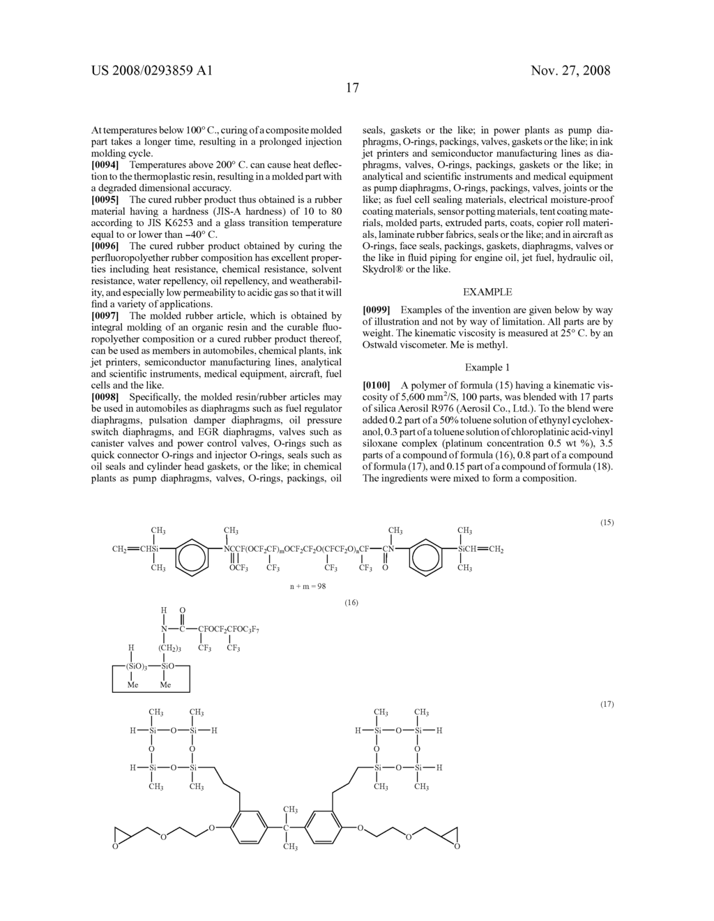 CURABLE FLUOROPOLYETHER COMPOSITION AND INTEGRAL MOLDED RESIN/RUBBER ARTICLES - diagram, schematic, and image 18