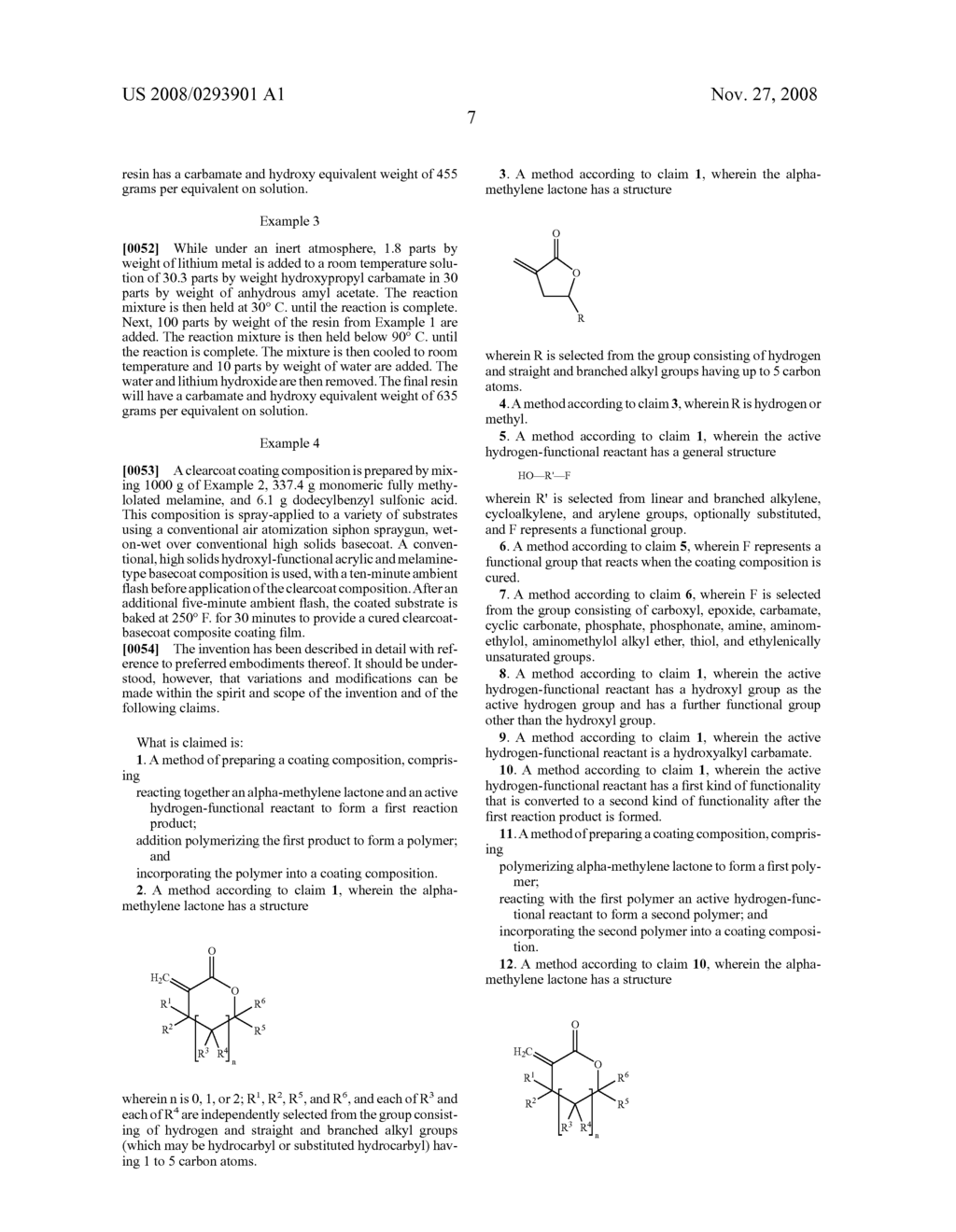 POLYMERS AND COMPOUNDS PREPARED WITH ALPHA-METHYLENE LACTONES, METHODS THEREFOR, AND COATINGS - diagram, schematic, and image 08