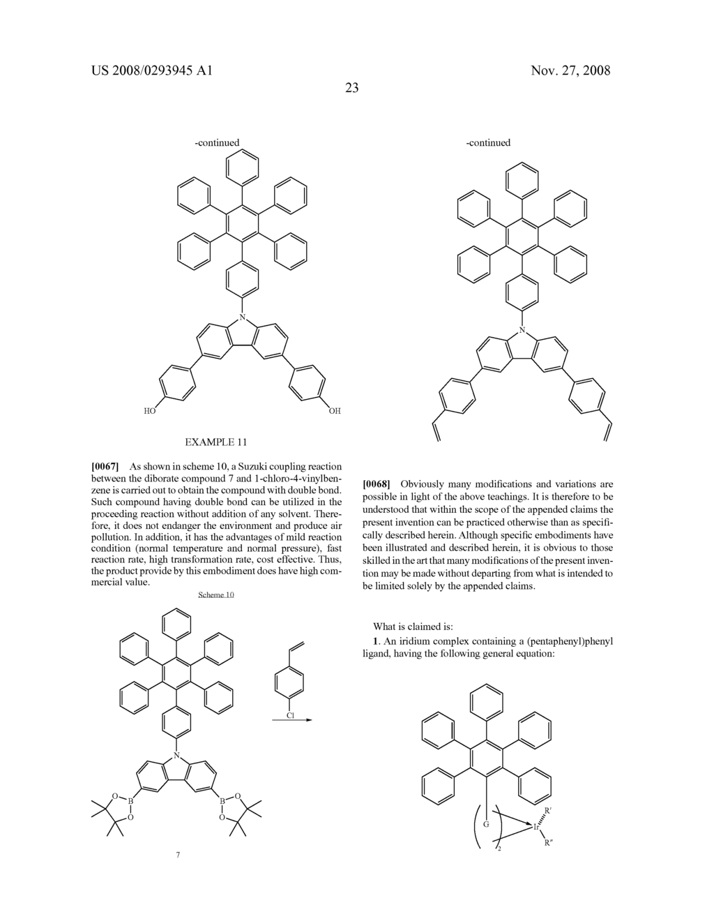 (Pentaphenyl)phenyl Group Containing Compound, Polymeric Derivative Thereof And Method For Forming The Same - diagram, schematic, and image 30