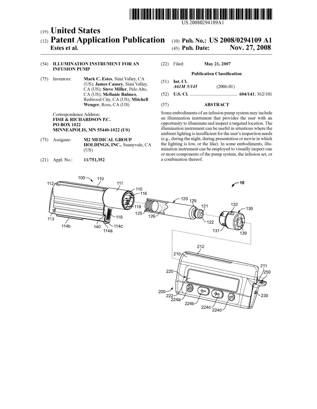 Illumination Instrument for an Infusion Pump - diagram, schematic, and image 01