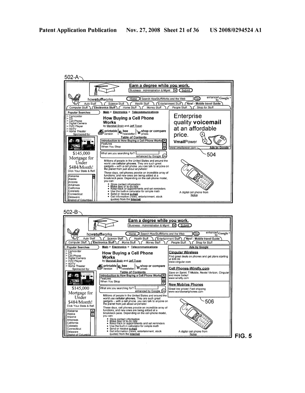 Site-Targeted Advertising - diagram, schematic, and image 22