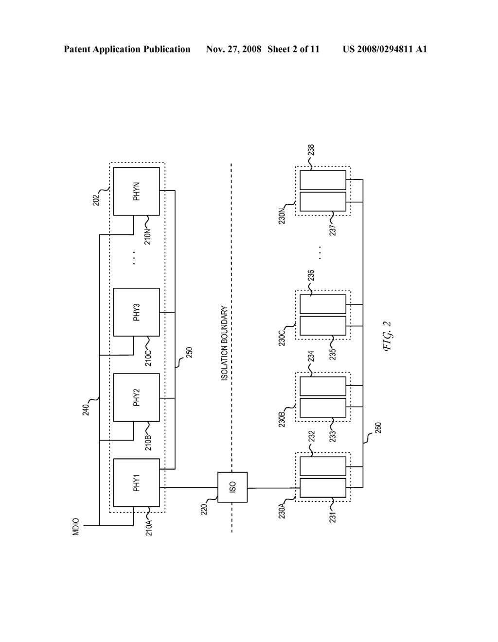 SYSTEM AND METHOD FOR MIRRORING POWER OVER ETHERNET REGISTERS IN A PHYSICAL LAYER DEVICE OVER A SINGLE ISOLATION BOUNDARY - diagram, schematic, and image 03