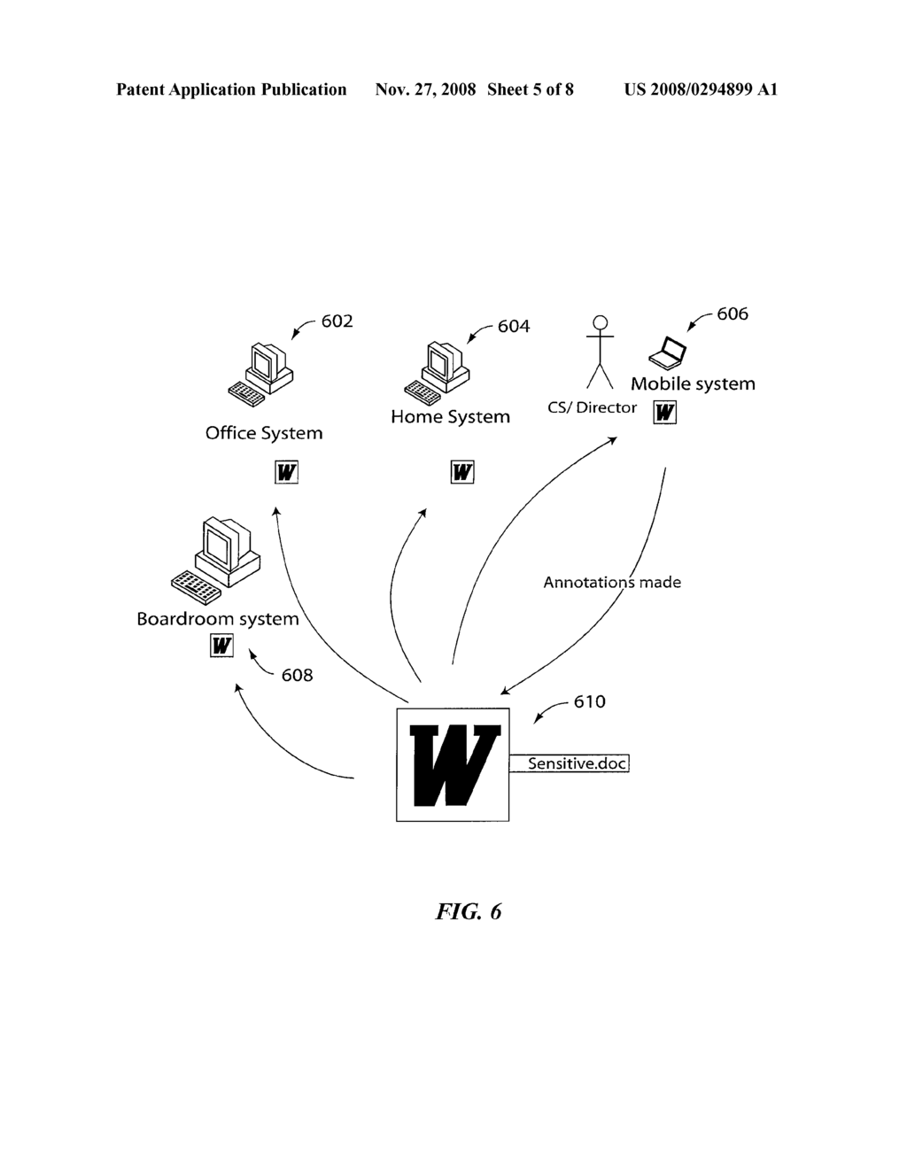 SECURE MANAGEMENT OF DOCUMENT IN A CLIENT-SERVER ENVIRONMENT - diagram, schematic, and image 06