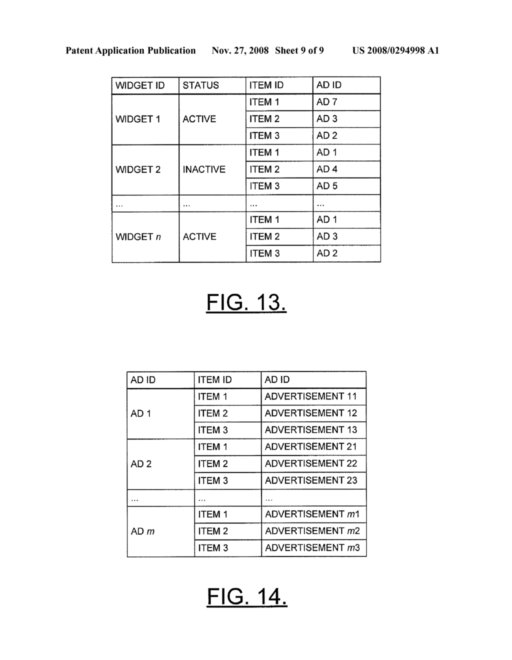 NETWORK ENTITY, TERMINAL, COMPUTER-READABLE STORAGE MEDIUM AND METHOD FOR PROVIDING WIDGITS INCLUDING ADVERTISEMENTS FOR ASSOCIATED WIDGETS - diagram, schematic, and image 10