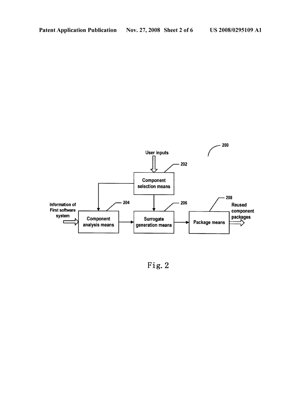 METHOD AND APPARATUS FOR REUSING COMPONENTS OF A COMPONENT-BASED SOFTWARE SYSTEM - diagram, schematic, and image 03