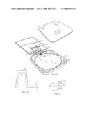 Compressible media disk storage trays diagram and image