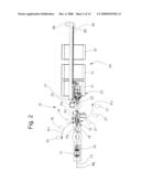 DEVICE AND METHOD FOR ACCEPTING A CUT LENGTH OF WIRE THAT HAS BEEN FORMED INTO A COIL diagram and image