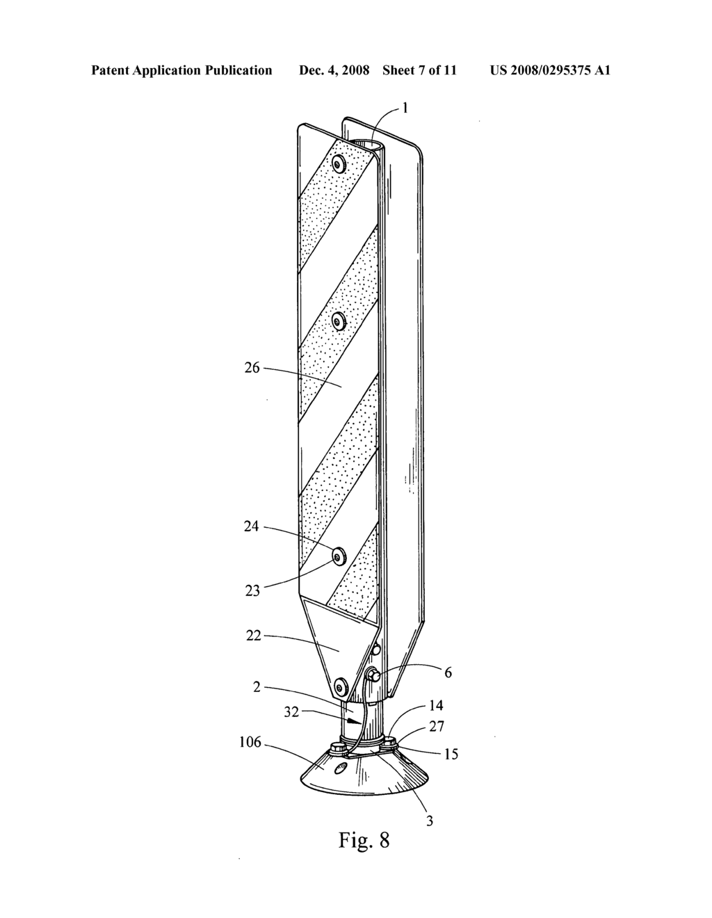 Self-righting post and method for the assembly and use thereof - diagram, schematic, and image 08