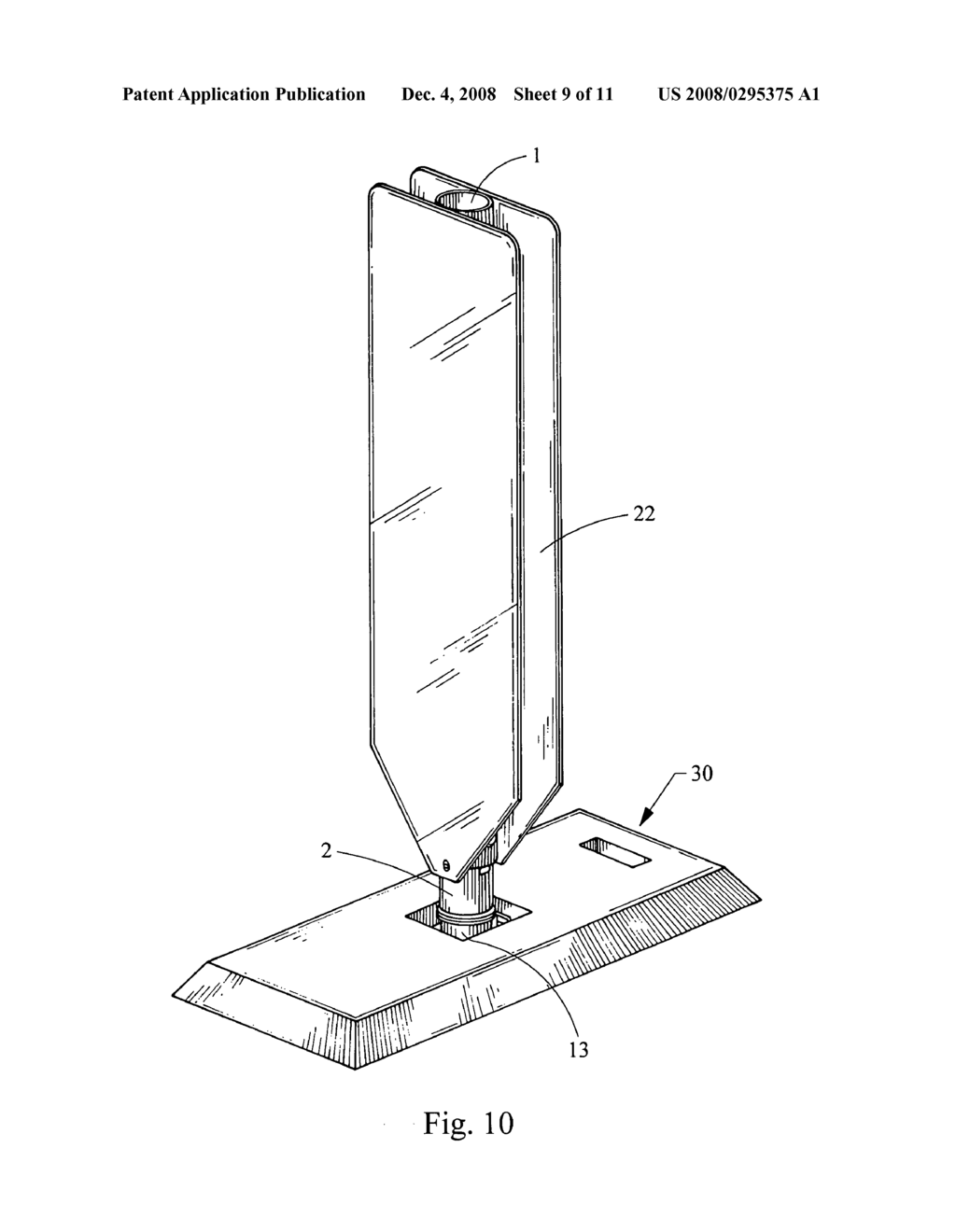 Self-righting post and method for the assembly and use thereof - diagram, schematic, and image 10