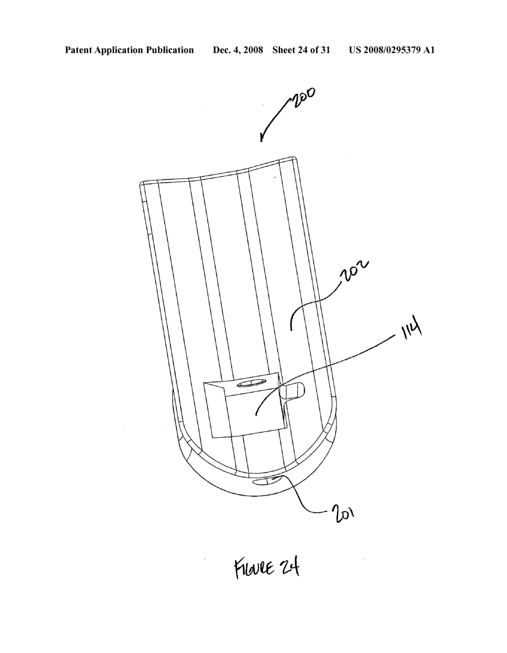 Bipod device for use with a firearm - diagram, schematic, and image 25