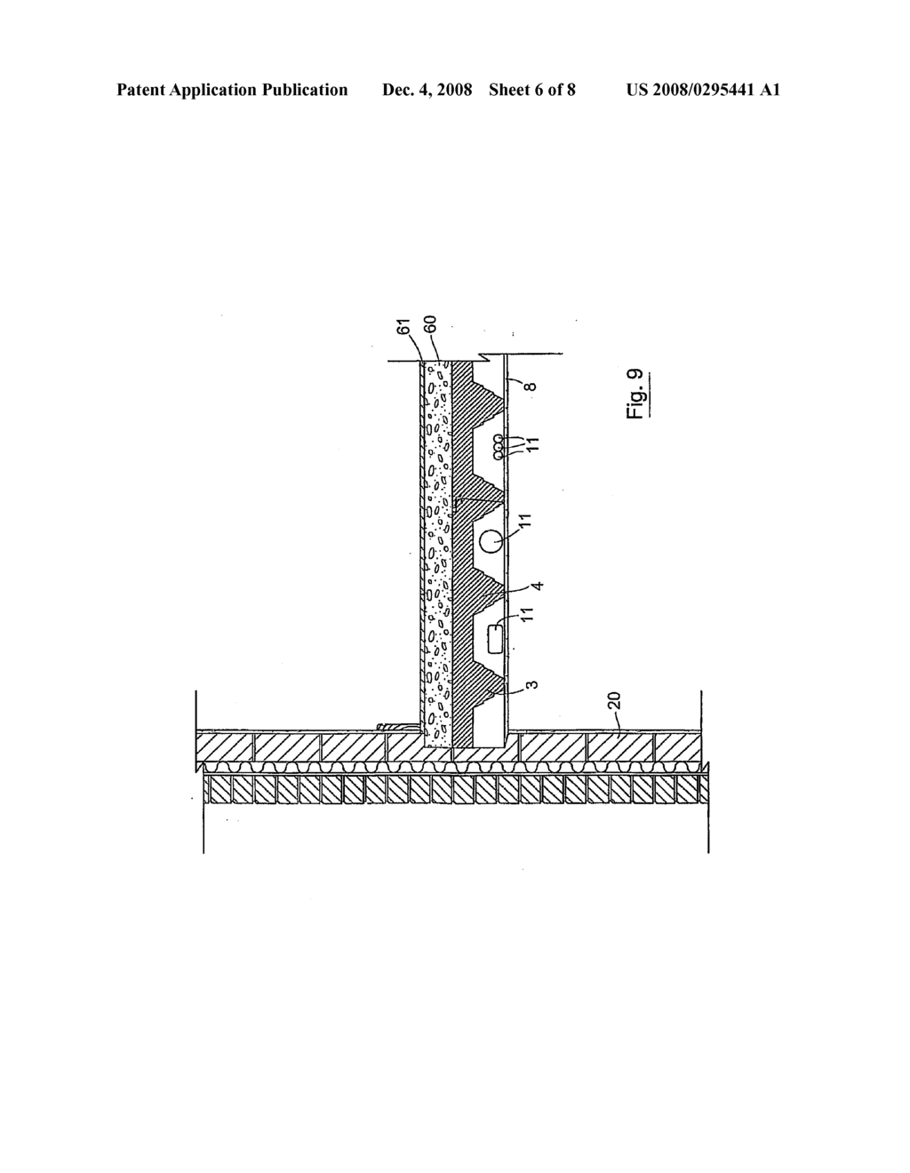 Flooring System of Sandwich-Like Floor Elements Having a Core of Insulating Material - diagram, schematic, and image 07