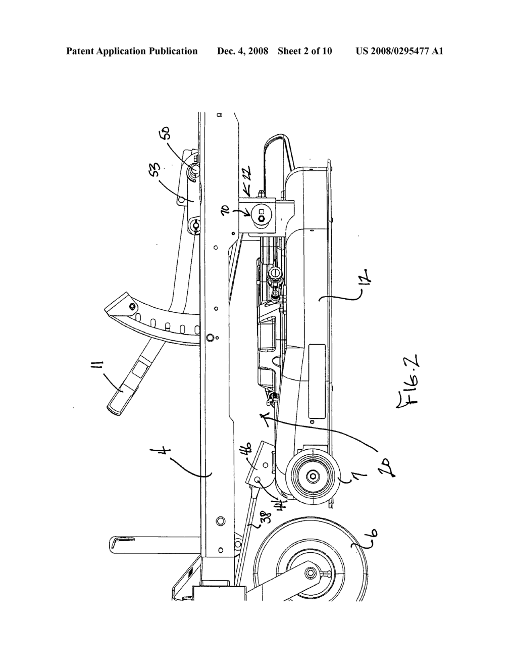 Easily removable mower cutting deck - diagram, schematic, and image 03