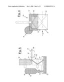 Assembly for applying a fluid behaviour substance, in particular for envelopes of letters provided with a closure strip diagram and image