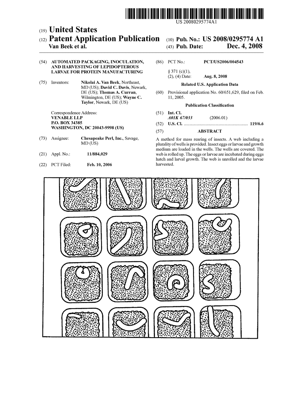 Automated Packaging, Inoculation, and Harvesting of Lepidopterous Larvae for Protein Manufacturing - diagram, schematic, and image 01