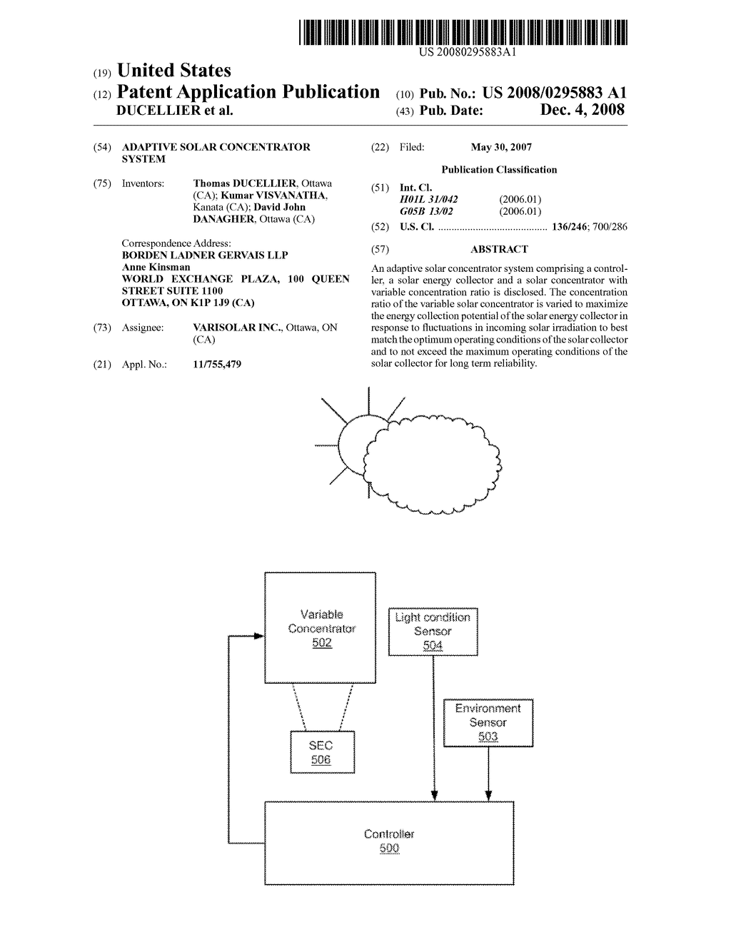 ADAPTIVE SOLAR CONCENTRATOR SYSTEM - diagram, schematic, and image 01