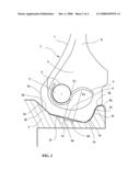 METHOD FOR PREVENTING SLIPPAGE OF A TIRE ON A TIRE AND WHEEL ASSEMBLY, AND TIRE AND WHEEL ASSEMBLY OBTAINED THEREBY diagram and image