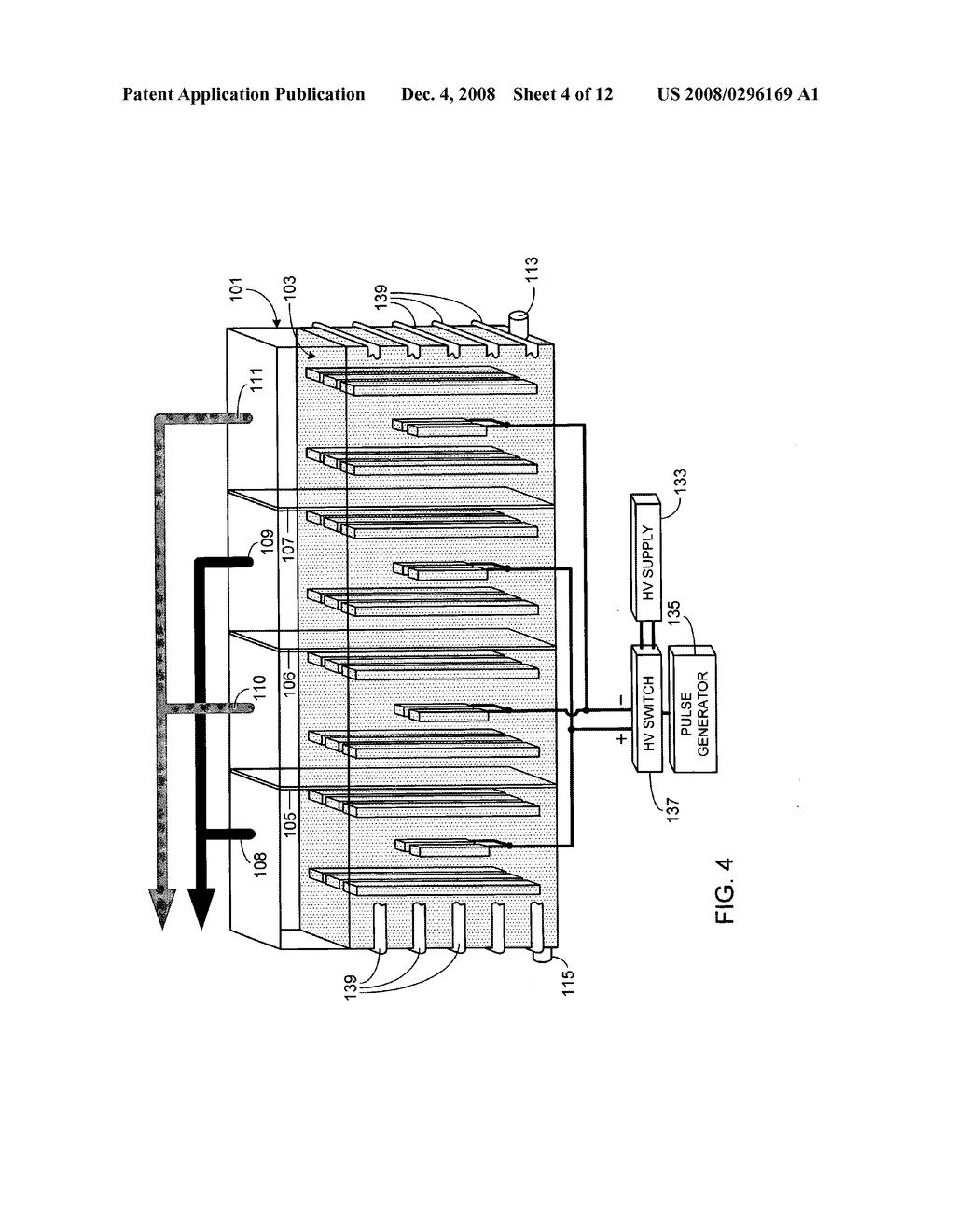 Multi-cell single voltage electrolysis apparatus and method of using same - diagram, schematic, and image 05