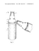 Combination bottle and bottle cap opener diagram and image