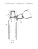 Combination bottle and bottle cap opener diagram and image