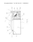 Induction actuated container diagram and image