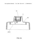 Induction actuated container diagram and image