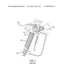 One piece airless spray gun housing diagram and image