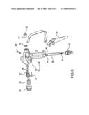 One piece airless spray gun housing diagram and image