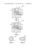 INTEGRATED CIRCUIT HAVING CONTACT INCLUDING MATERIAL BETWEEN SIDEWALLS diagram and image