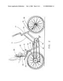 Semi-recumbent bicycle diagram and image