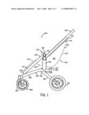 Stroller with Seat Height Adjustment diagram and image