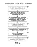 FONT PRINTING SYSTEM HAVING EMBEDDED SECURITY INFORMATION COMPRISING VARIABLE DATA PERIODIC LINE PATTERNS diagram and image