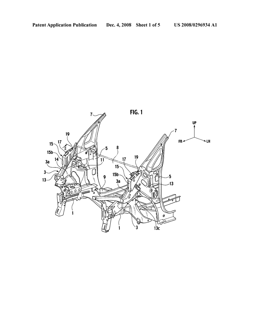 Front vehicle body structure - diagram, schematic, and image 02