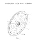 Connection members of spokes for bicycle wheel diagram and image