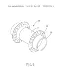 Positioning Structure for a Bicycle Hub and Method for Making the Same diagram and image