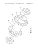 Positioning Structure for a Bicycle Hub and Method for Making the Same diagram and image