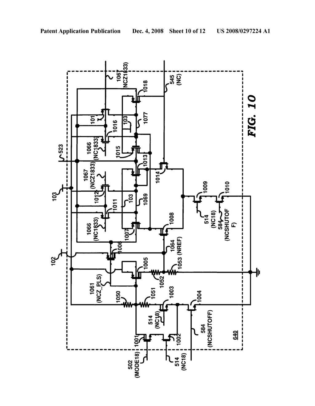 Minimizing Static Current Consumption While Providing Higher-Swing Output Signals when Components of an Integrated Circuit are Fabricated using a Lower-Voltage Process - diagram, schematic, and image 11