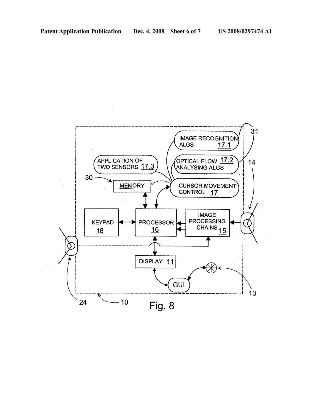 Electronic Device and a Method for Controlling the Functions of the Electronic Device as Well as Program Product for Implementing the Method - diagram, schematic, and image 07