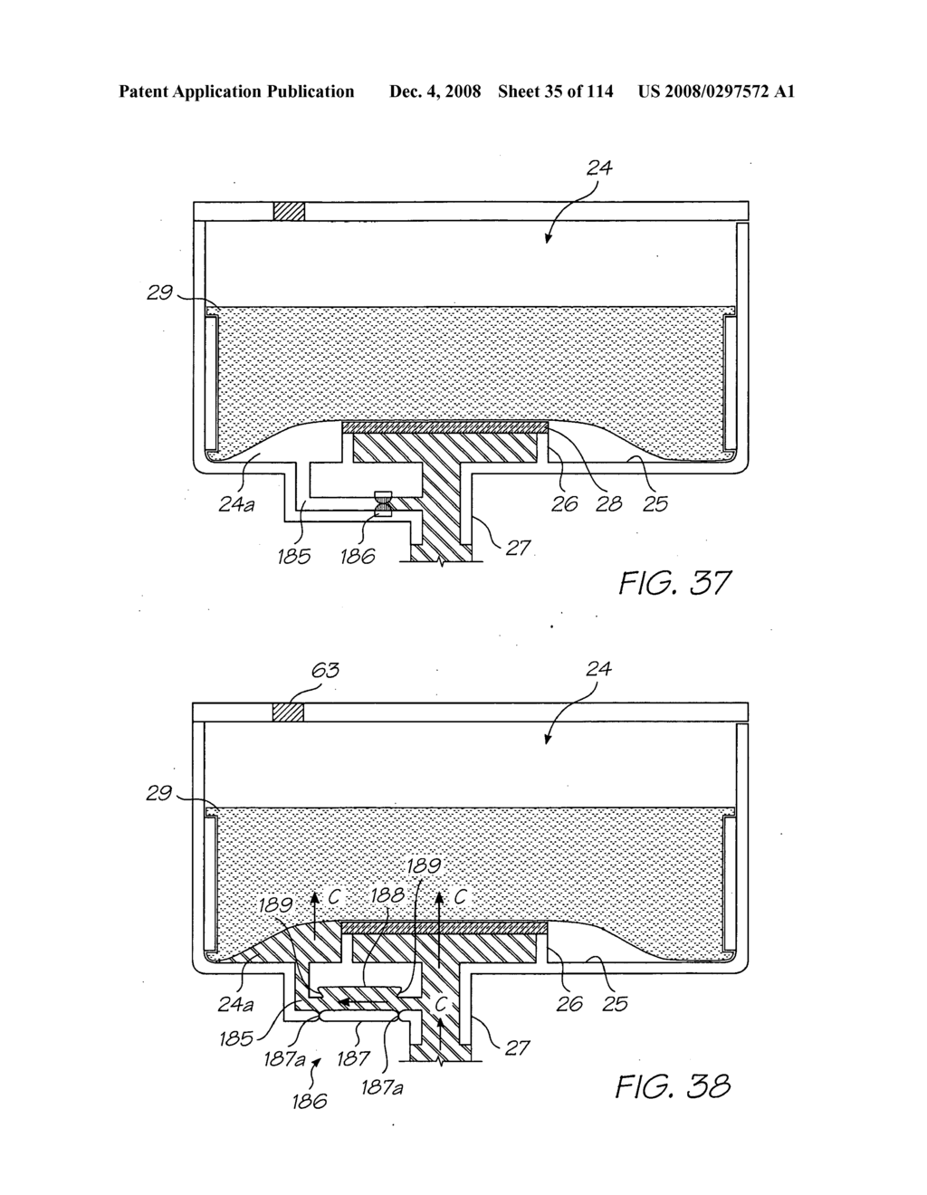 INK CARTRIDGE UNIT FOR AN INKJET PRINTER WITH AN INK REFILL FACILITY - diagram, schematic, and image 36