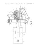 METHOD OF AND APPARATUS FOR DETERMINING GEOMETRICAL DIMENSIONS OF A VEHICLE WHEEL diagram and image